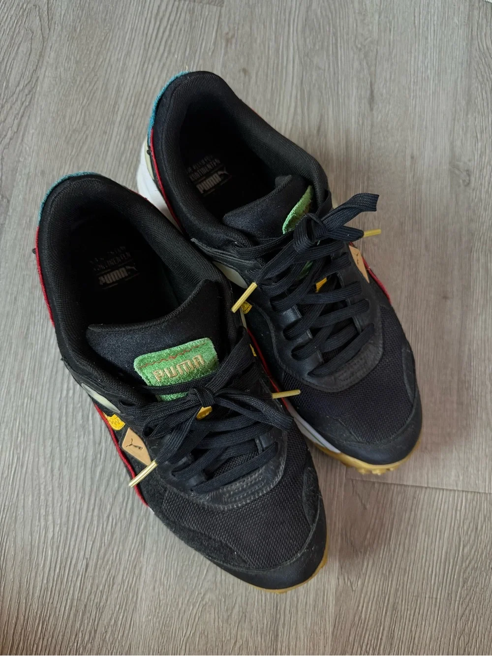 PUMA Street Rider Unity Black Red Green Sneakers